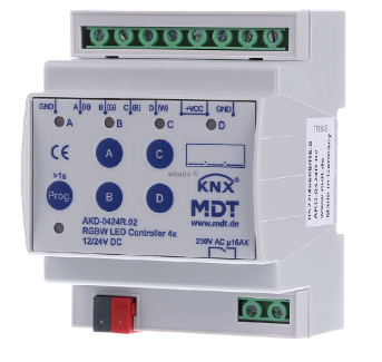 MDT AKD-0424R.02 KNX LED Controller, RGBW (LED Dimmer Actuator) AKD ...