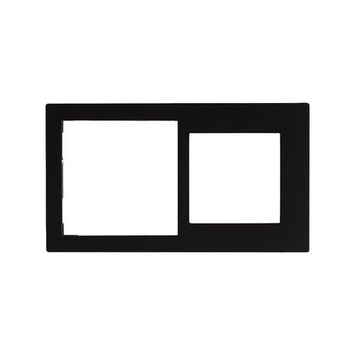EELECTRON PO71A60PL-3 PLACCA DOPPIA 71+60 PLASTICA VERNICIATA NERO