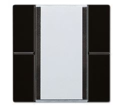 JUNG LS2092NABSSW Universal 2-channel KNX pushbutton panel for acc. 2070U- black