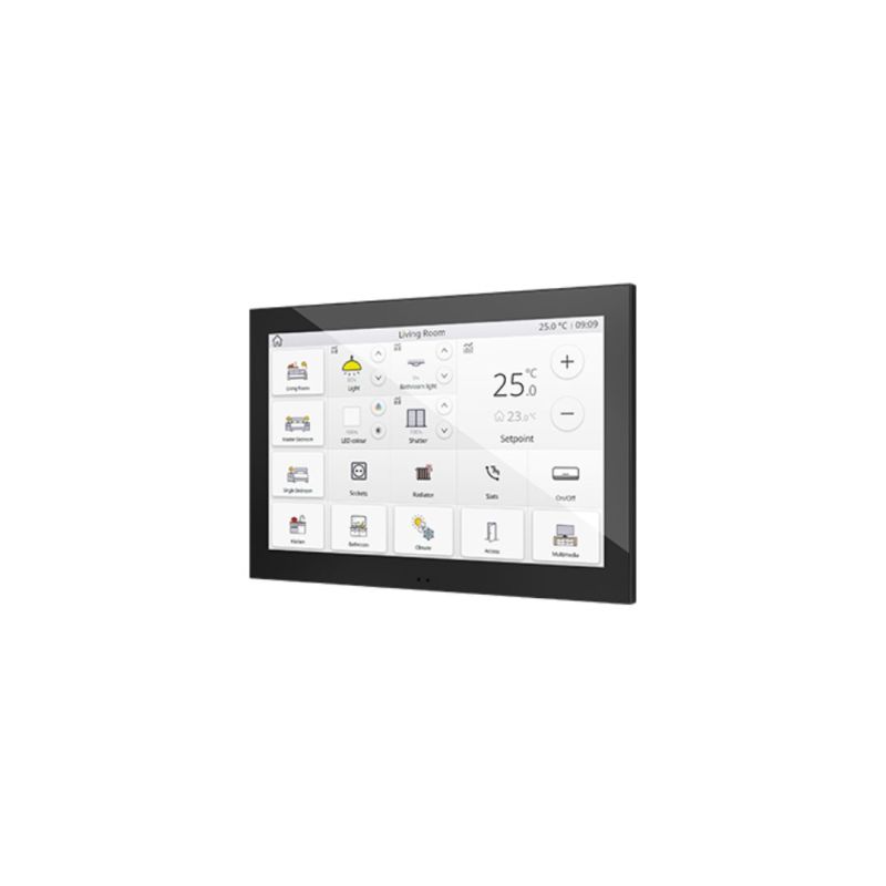 ZENNIO ZVIZ100A Z100 capacitive touch panel with 10" color LCD display, black