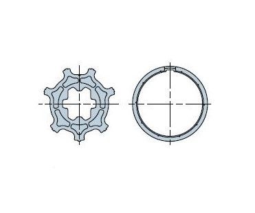 NICE 904.55.00 Round 44x3.5 wheel + crown 