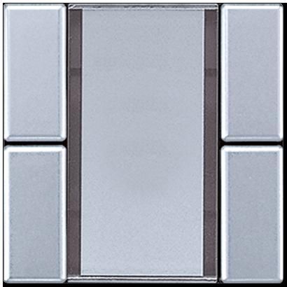 JUNG AL2092NABS Sensore a tasti 2 canali Universal per accoppiatore bus KNX 2070U- modelli in metallo- alluminio