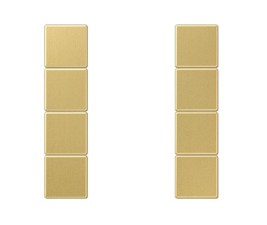 JUNG ME2504TSAC Key covers for sensor 4 channels F50- mod. LS990- classic brass