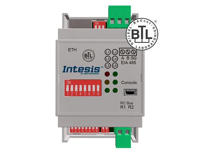 INTESIS INBACPAN001R000 Panasonic ECoi and PACi systems at the BACnet IP/MSTP interface