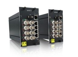 TKH SECURITY OCTA 4310 TX 8-ch dig video mux. Ethernet. audio. data & CC. MM