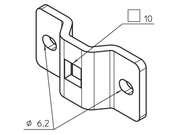 CAME 001YM0137 Omega Q10 44-48 mm wheelbase