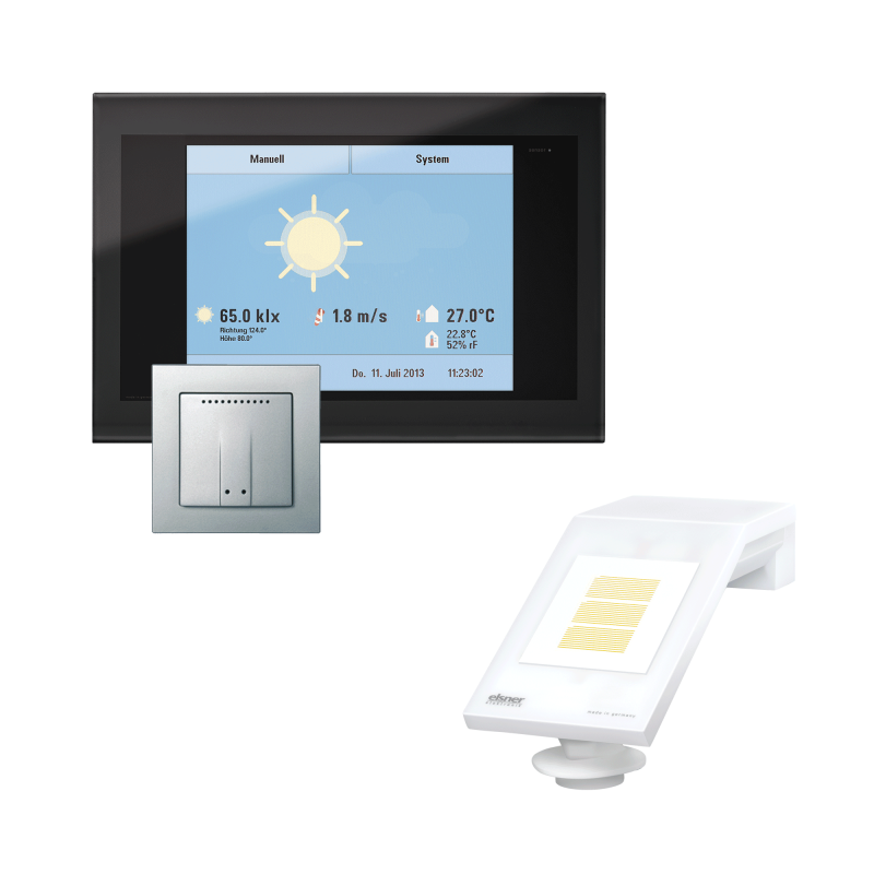 ELSNER 60207 WS1000 Style-6- nero Sistema di controllo degli edifici per 6 azionamenti 230 V