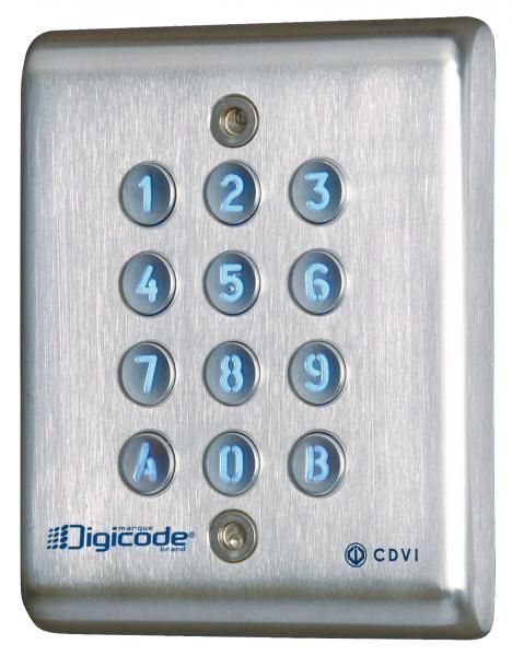 CDVI KCIN DIGICODE BACKLIT STAINLESS STEEL KEYBOARD