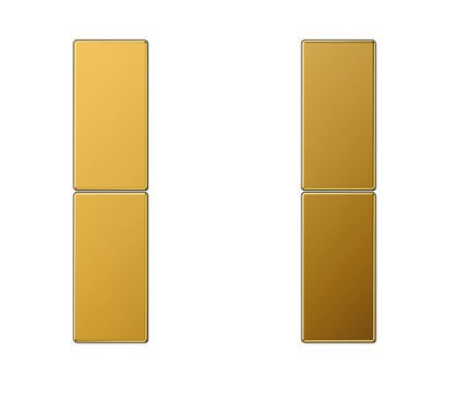 JUNG LS502TSAGGO Key covers for sensor 2 channels F50- mod. LS990- gold plated