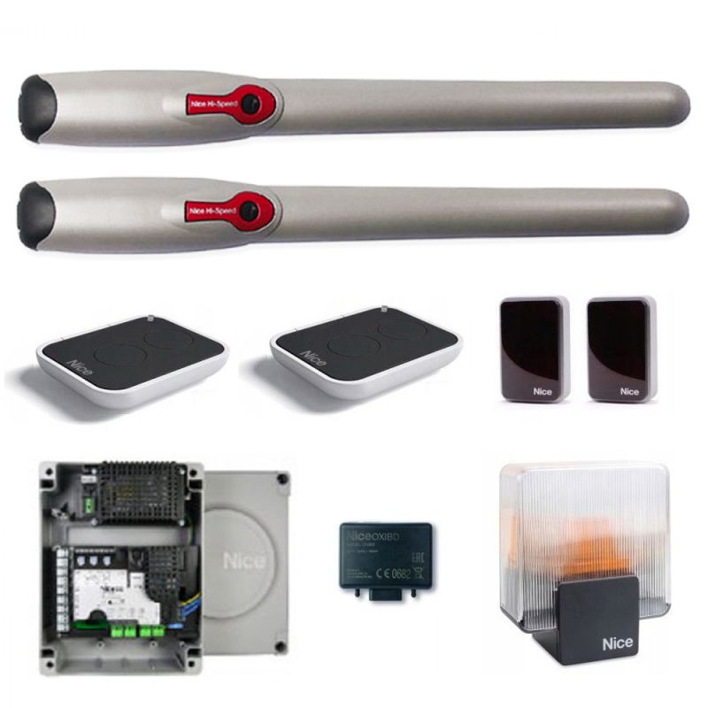 NICE WINGO3524KCE Kit per l'automazione di cancelli a battente con a