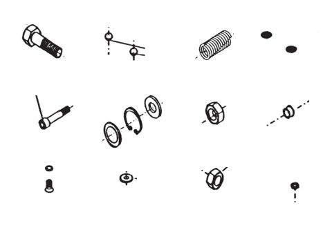 RIB IDR0043 R FULL SCREW KIT. X FULL TANK