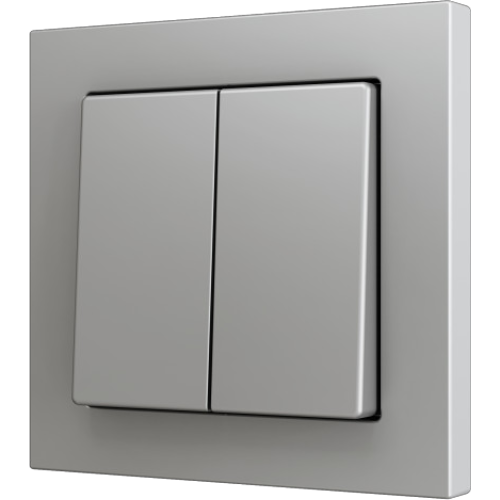 ZENNIO ZS552PB4S ZS55. Double Soft push button for 4 binary inputs