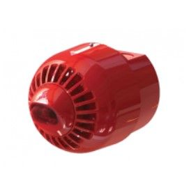 ARITECH INCENDIO ASW367 Sirena piezo-elettronica multitono da esterno con base alta per passaggio cavi per installazione a parete completa di lampeggiante