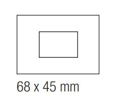 EKINEX EK-SRG-F Rectangular window plate 68X45 in NTM