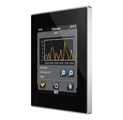 ZENNIO ZVI-Z41PRO-AC Touch Z41 Pro, cromo cornice antracite