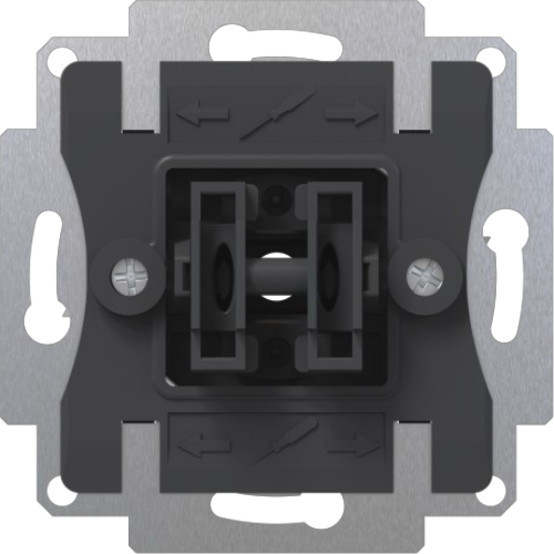 ZENNIO 8300018 ZS55. Double one-way rocker switch insert 10 AX /