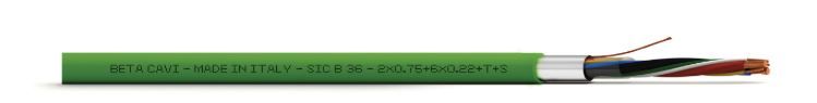 BETA CAVI SICB6 Formation mm2 6x0.22 + T + S Packaging SF100 - SF2