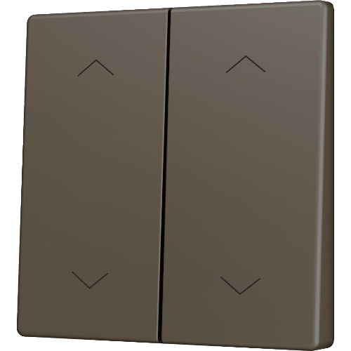 ZENNIO ZS55CSOFT24SHM ZS55. Cover for Double KNX Soft push button - Mocha