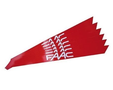 FAAC 490117 KIT 6 ADESIVI CATARIFRANGENTI PER ASTA BARRIERA