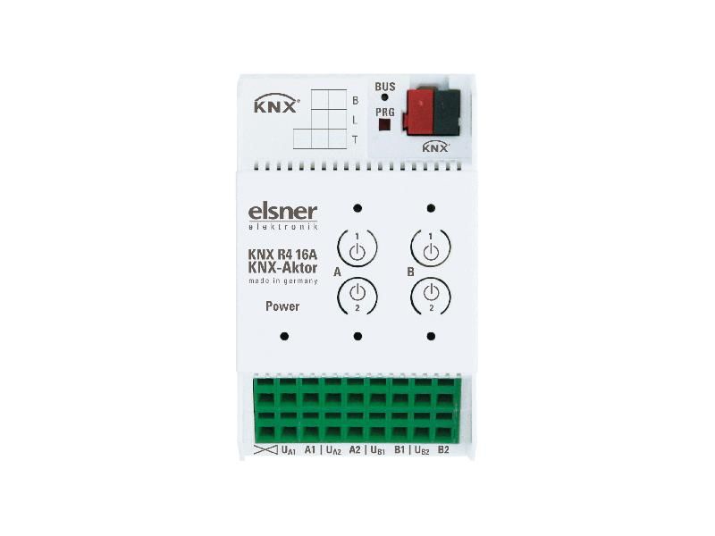 ELSNER 70571 KNX R4 16 A actuator with 4 potential-free switching outputs
