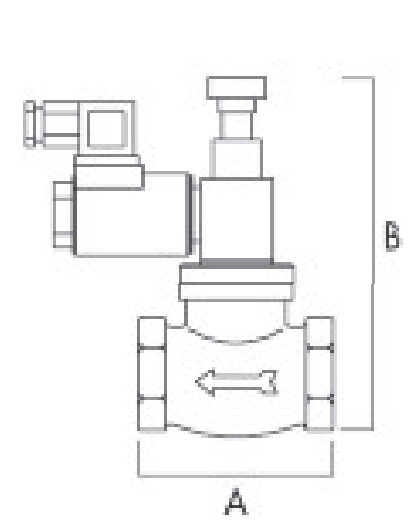 TECNOCONTROL VR711 Manual reset solenoid valve 12Vdc NA 1 inch