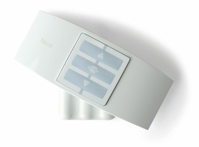 NICE WAX Desktop stand, white plastic+Ice Blue 