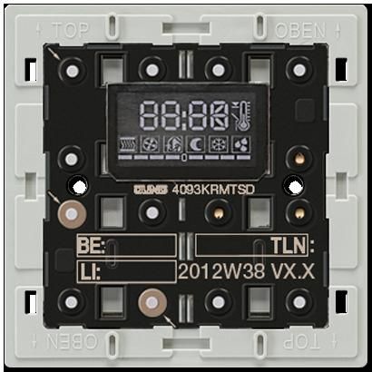 JUNG 4093KRMTSD Compact KNX environmental controller - with display and 2 buttons