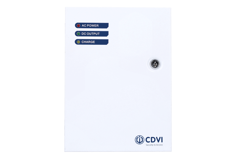 CDVI PSMB125 12Vdc/5.0A switching power supply in metal housing