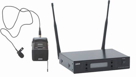 PASO MA853/R850A Pocket-receiver radio microphone kit (UHF- 120 channels)