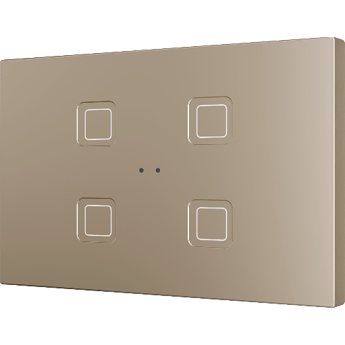 ZENNIO ZVITXLX4C Tecla XL X4. PC-ABS Capacitive push button - 4 but