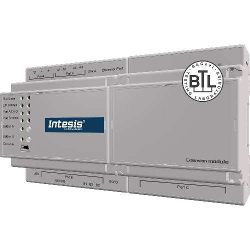 INBACPRT1K20000 Intesis Gateway PROFINET a BACnet IP o MS/TP — Server BACnet — 1200 Punti dati