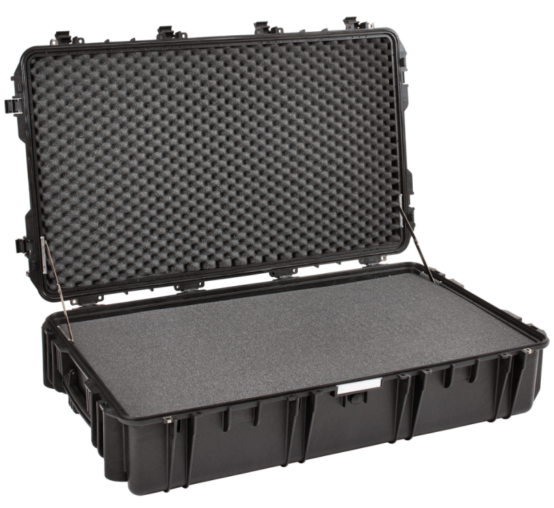 GT LINE 10826.B valigia lunga 108 cm, nera con spugna precubettata