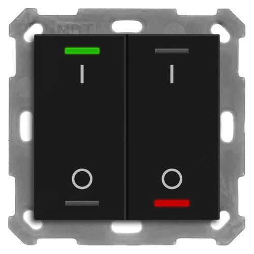 MDT BE-TAL55W206.B1 Taster Light 55 2T scale, black op., ser.on/of
