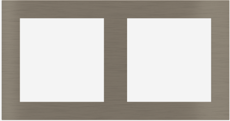 EKINEX EK-P2P-GBR Rectangular 71 (Form/Flank/NF) plate METAL (ALUMINIUM) - 2 windows