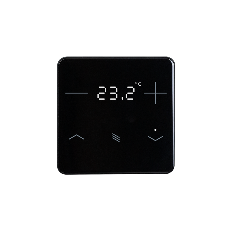 ELSNER 71094 KNX eTR 201 Sunblind, black RAL 9005 Button for Temperature Control, Solar Protection
