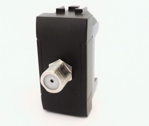 MAPAM 825N Art 825N 1P Black Satellite Socket