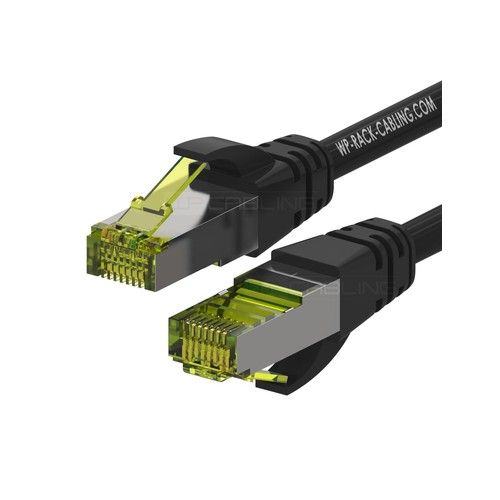 WP RACK WPC-PAT-6ASF010BL CAT 6a PimF S-FTP patch cable Length 1 M, AWG 26/7