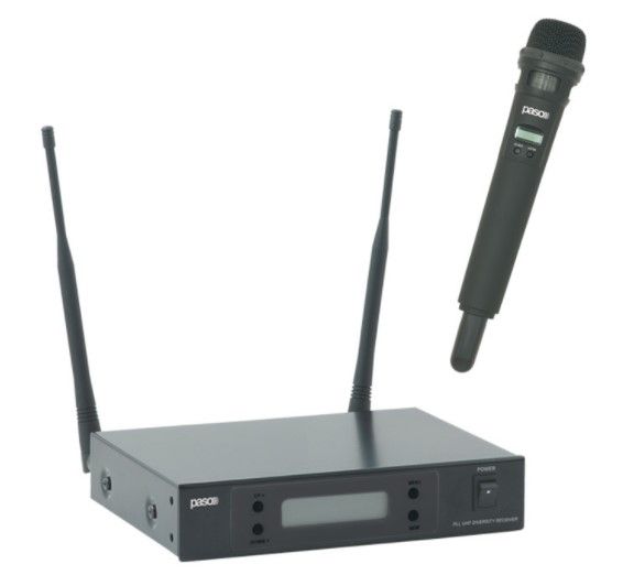 PASO MA855/R850A Kit radiomicrofono ad impugnatura/ricevitore (UHF 120 canali)