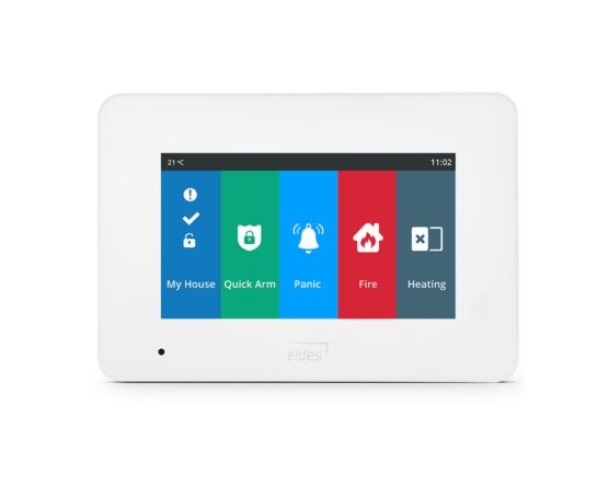 ELDES EWKB5 Bidirectional 4.3 color wireless touchscreen keyboard with voice instructions allows you to view the input status, system ready, faults and zone exclusion