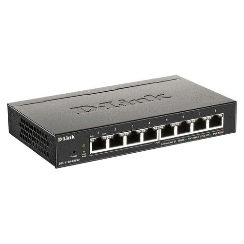 D-LINK DGS-1100-08PV2E 8-PORT POE GIGABIT SMART MANAGED
