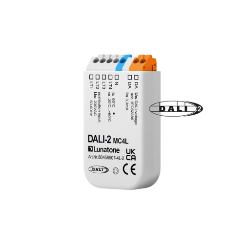 LUNATONE 86458507-4L-2-INT Push Button Coupler, input 4 x 230V (10m), flexibl