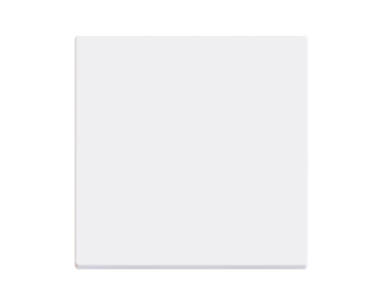 ZENNIO 830001709 ZS55 single switch cover, matt white