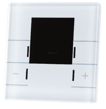 MDT SCN-RTRGW.02 Smart glass room temperature controller, black - Room thermostat for bus system
