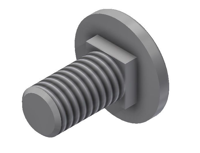 SOMMER 150122 Flat head and square neck bolt