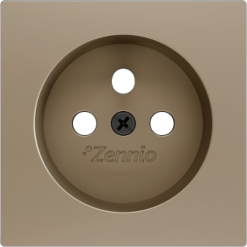 ZENNIO ZS70CTFSC ZS70. Cover for French socket with screws - Champagne
