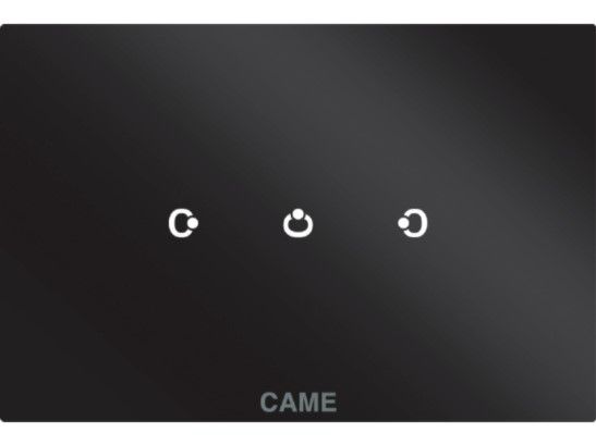 CAME 67600520 OH/3ITC BK MOD.3 ING.SU BLACK PLATE