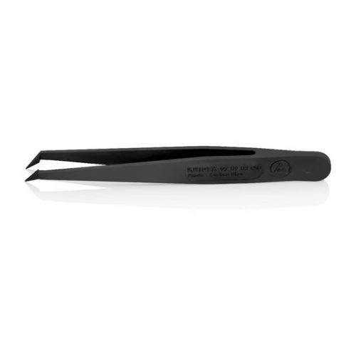 KNIPEX 92 09 03 ESD Pinzetta in resina sintetica ESD, nera