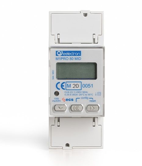 EELECTRON PM10E02IRE SINGLE-PHASE DIGITAL ENERGY METER DIRECT CONNECTION 80 A — MID