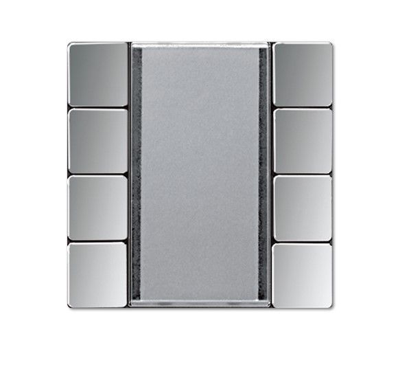 JUNG GCR2074NABS Sensore a tasti 4 canali- Standard per accopppiatore bus KNX 2070U- radiotrasmettitore a parete 40FW- modelli in metallo- cromo lucido