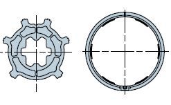 NICE 921.35.00 Round 45x4.5 wheel + crown